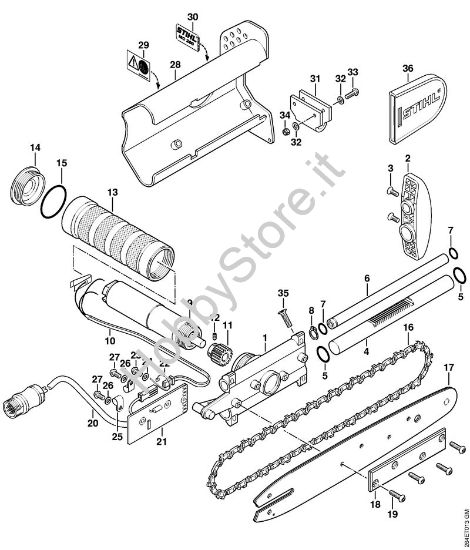 Limitatore profondità  di taglio Apparecchi speciali (PC, SP, MC) MC 200 della marca STIHL